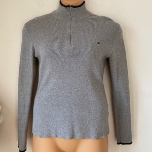 Tommy Hilfiger Quarter Zip Sweater Sz L